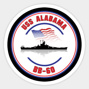 USS Alabama BB-60 Sticker